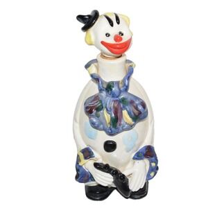 Vtg Tilso Japan Clown Decanter with Removable Head Stopper MCM